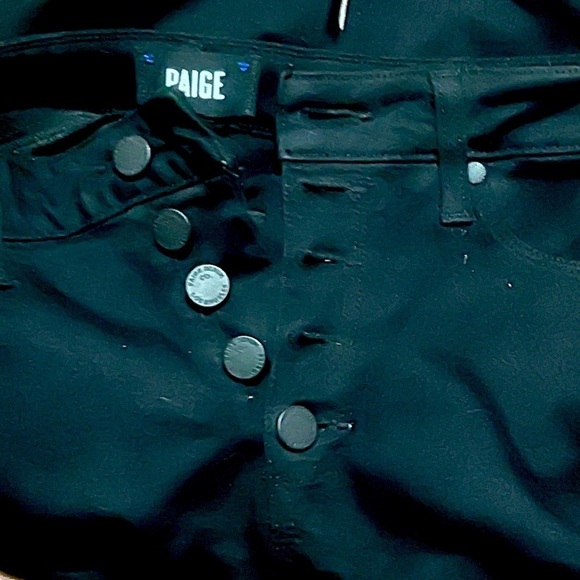 PAIGE Black Button Fly Hoxton Ankle Peg Jeans Size 27 Women’s - Picture 7 of 7